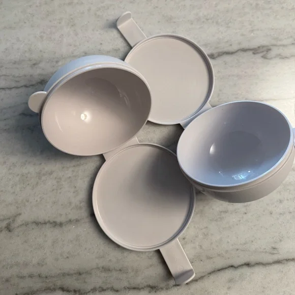 Tupperware White Forget Me Not Containers - Picture 6 of 6